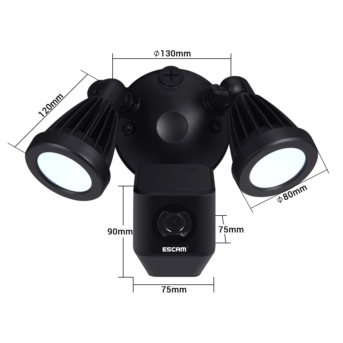 ESCAM QF608 прожектор, светильник, камера HD 1080 P, Wifi камера, детектор движения, настенный светильник, беспроводная безопасность, облачное хранилище для дома