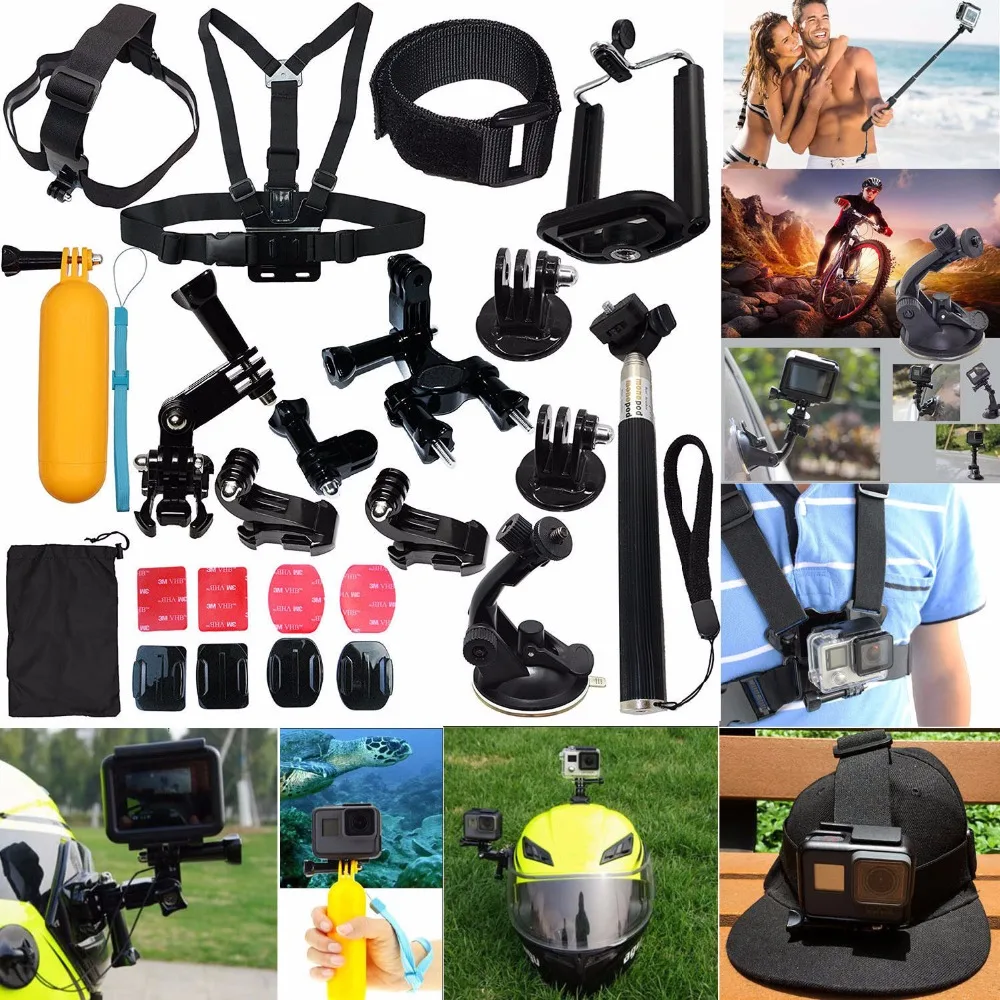 Для GoPro Hero 5 4 6 3 2 Session аксессуары для камеры крепление на присоске Набор присоска