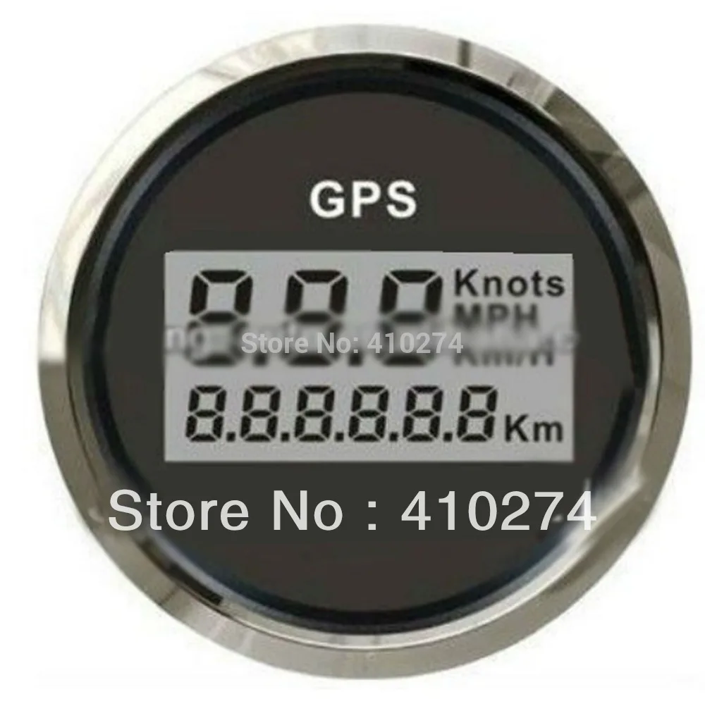 85mm digital GPS speedometer with mating antenna for marine, car, truck