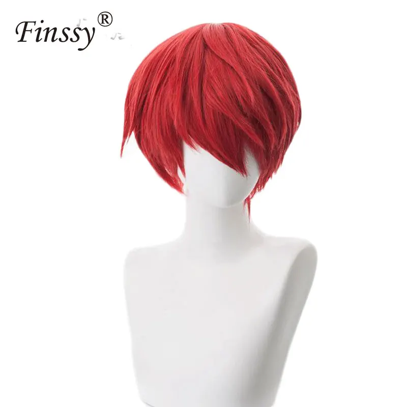 

Assassination Classroom Karma Akabane Akashi Seijuro Sasori Short Flame Red Cosplay Wig Costume High Temperature Fiber 31cm