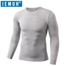 IEMUH Мужская Спортивная профессиональная футболка для бега быстросохнущая футболка с длинными рукавами для тренировки по футболу баскетболу спортивная одежда