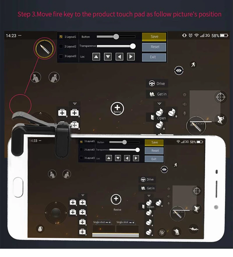 1 пара пубг триггер пожарная кнопка для игра для мобильного телефона контроллер шутер триггер универсальный для iPhone samsung Xiaomi huawei