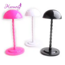 5 шт./лот красочный парик подставки пластиковый манекен для шляп Болванка под парик держатели манекен голова/подставка Портативная подставка для парика стенд