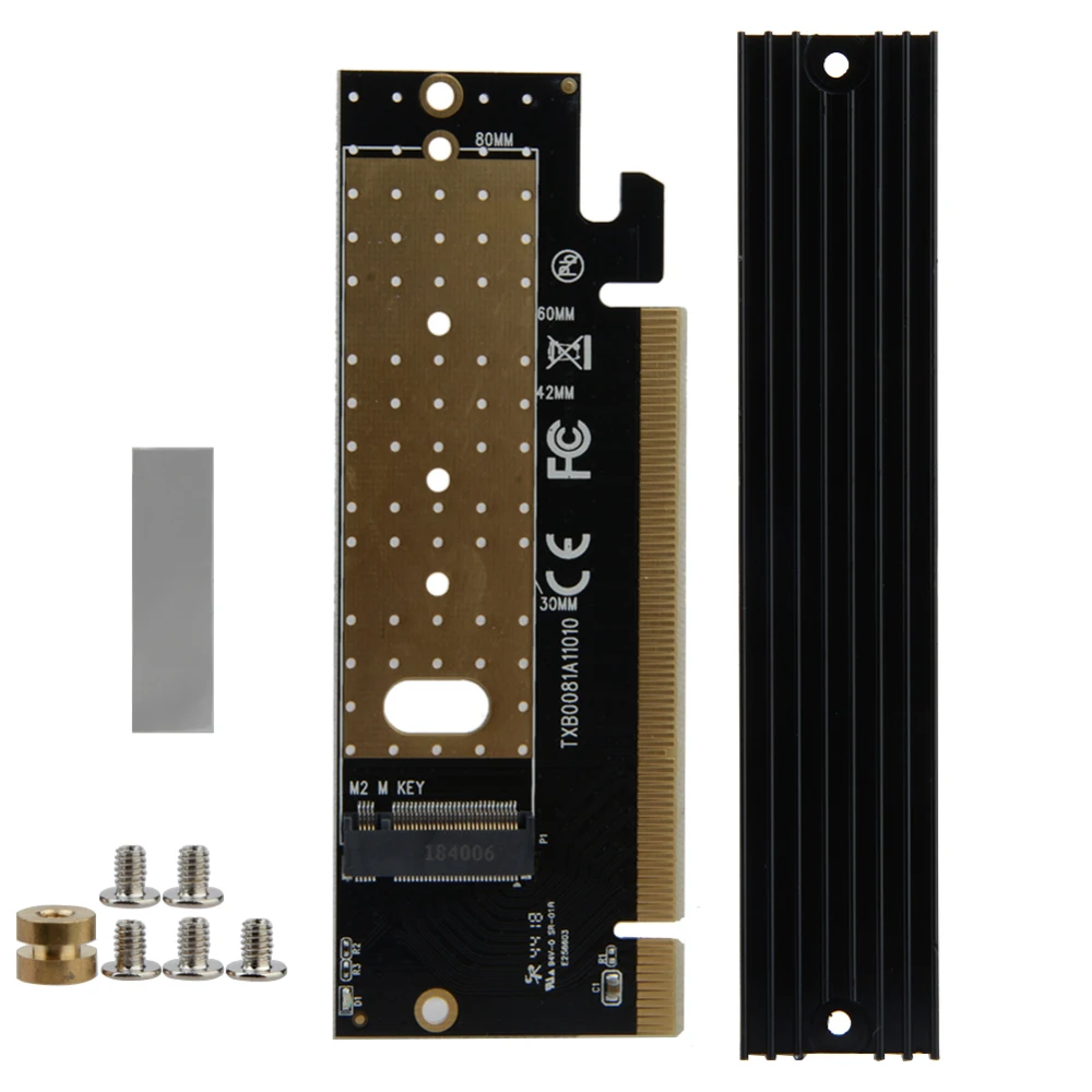 Адаптер M.2 NVME PCIE M2 светодиодный адаптер SSD x16 компьютерный интерфейс NVMe NGFF к 3 0