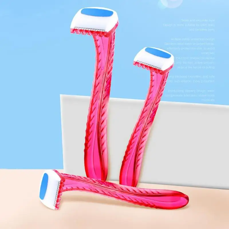 3pcs Portable Disposable Shavers Woman Bikini Hair Remover Razor Shaver