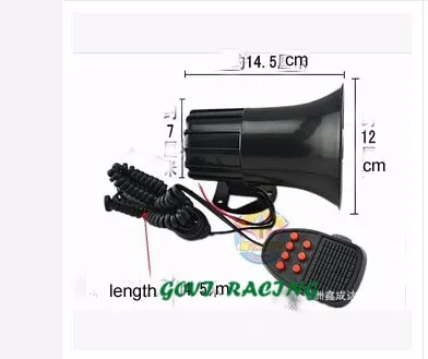 Воздушный Рог для автомобиля 7 звуковая сирена 12 в 100 Вт 100 дБ clacson moto автомобильный громкий звонок тон сирена динамик с автоматическим сигналом Рог moto rcycle mini