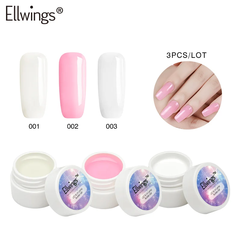 Ellwings 3 шт./лот УФ Гель лак для ногтей Лаки Наборы цвета наращивания на сборка