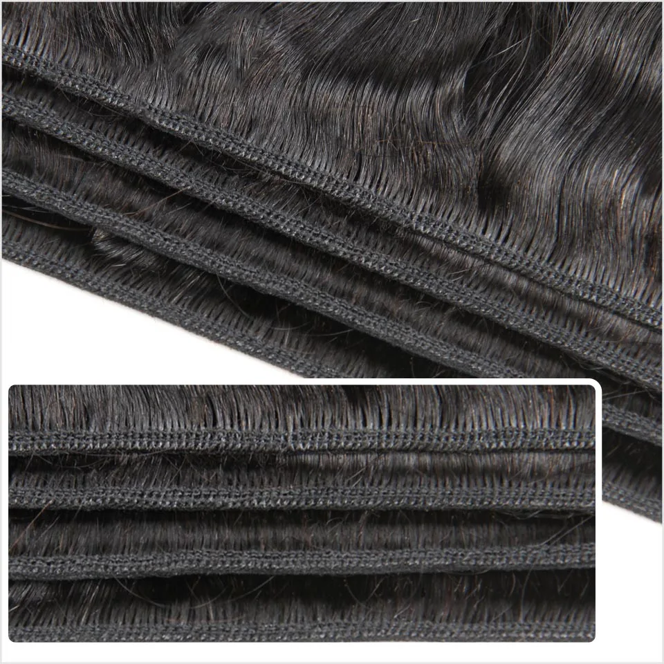 Human hair extensions ALI GRACE Brazilian straight human hair 4 bundles 100% Remy human weaves natural color straight bundle 10-28 inch