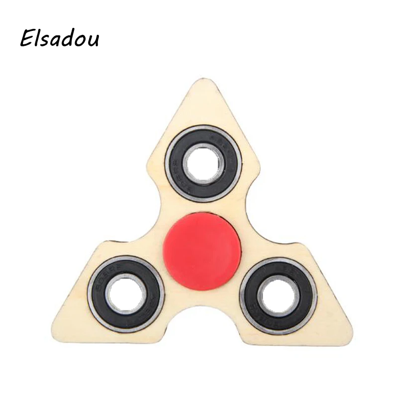 

Elsadou Wood Hand Tri-Spinner 2017 Best Fidget Spinner Toys Finger