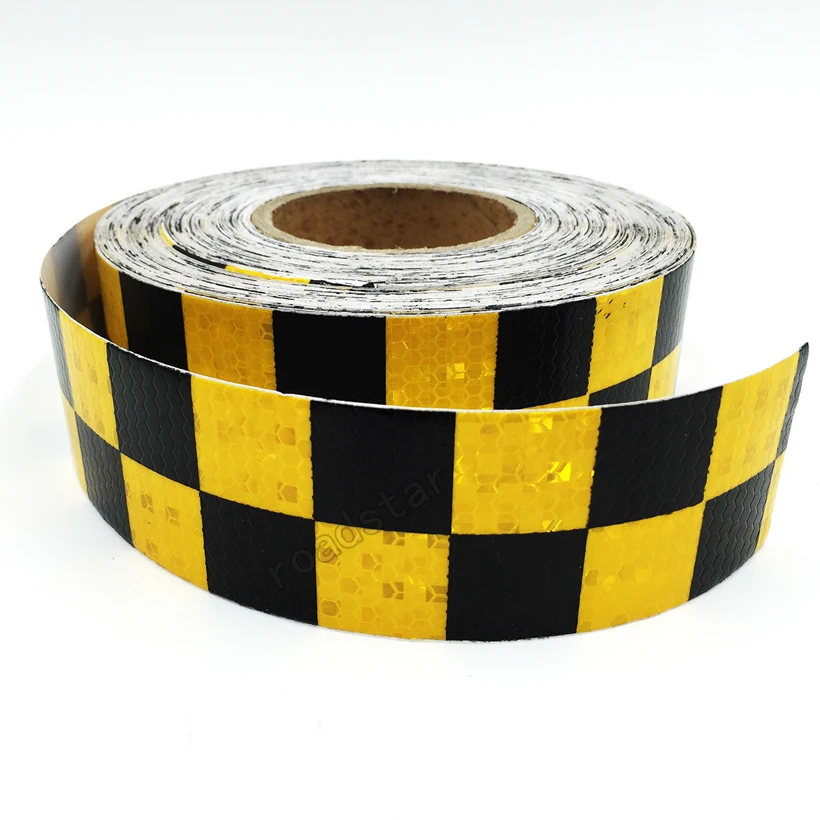 5cm X 10m Acrylic Adhesive Shining Reflective Warning Tape / Square Printing reflective tape for cars safety 5cm X 10m Acrylic Adhesive Shining Reflective Warning Tape / Square Printing reflective tape for cars safety