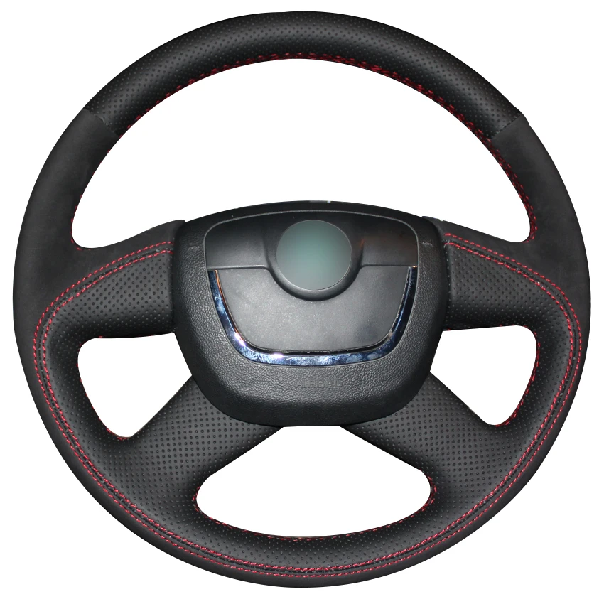 Чехол на руль автомобиля для Skoda Octavia Superb 2012 Fabia a5 2013|car steering wheel cover|steering coverwheel cover |