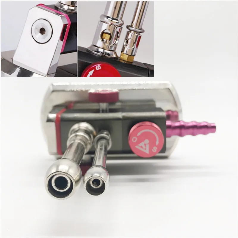  Double Tube Rotatable Adjustable Gas Propane Light 1Set For Dental Lab