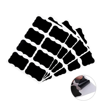 

5pcs Blackboard Sticker Craft Kitchen Jar Organizer Labels Chalkboard Chalk Board Stickers For DIY Supplies Novelty Stationery