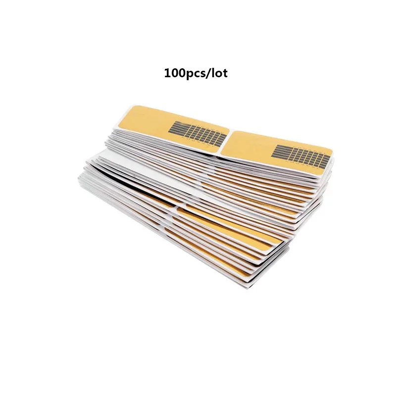 

100Pcs Professional Nail Forms Acrylic Curve Nails Gel Nail Extension Nail Art Guide Form