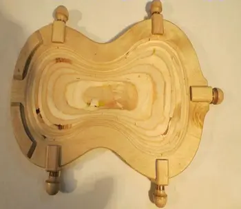 

Viola making tool-wood cradle for string instruments luthier , Nice Woodworking