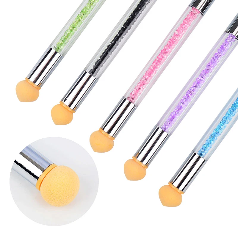 New Gradient Nail Brush 1PCS Art Pen Sponge French Manicure Embossing Ombre Acrylic Painting Tool | Красота и здоровье