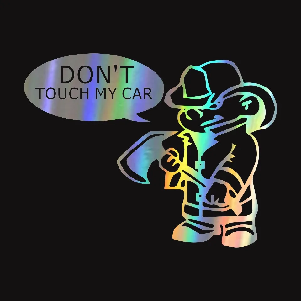 18.214 Don't Touch My Car Sticker Slammed Funny Decals Motorcycle Car Styling Accessories (3)
