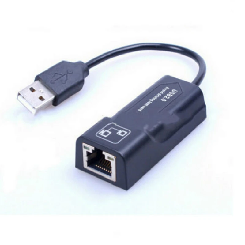 

USB 2.0 10/100/1000Mbps Gigabit Ethernet RJ45 External Network Card LAN Adapter