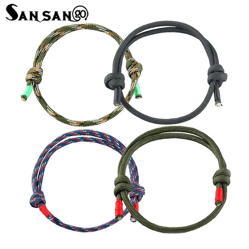 

4pcs Mix Color Simple Charm Sailing Rope Chain Bracelet Minimalist Adjustable Rope String Bracelet For Women Men Jewelry Gift