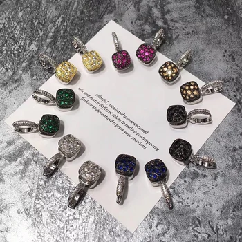 

Designer Fashion Brand Candy Stone Dangle Earrings For Women Luxury Rose Gold 585 Silver Color Jewelry Mix Your Own Style Bijoux