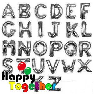 Фото HAPPY TOGETHER воздушные шары, 10 шт. в случайном порядке, набор 40 дюймов, алфавитные буквы, фольгированные воздушные шары, золотые, серебряные, украшения на день рождения №2