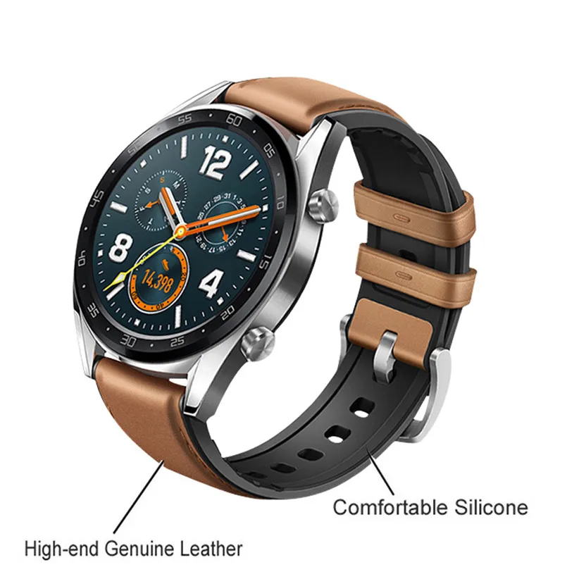 Сменный ремешок для часов huawei Watch кожаный силиконовый ремешок для часов Ремешок для huawei Watch GT Прочный и уникальный 40MAY29