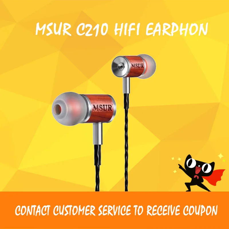 

MSUR C210 Earphone for Phone HiFi Earphone fone de ouvido Headset Earbuds Earpiece Handfree ear phones for iphone x xs max xiomi