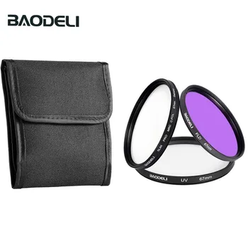 

BAODELI Dslr Mrc Filtro One Set CONCEPT UV CPL FLD Lens Filter 49 52 55 58 62 67 72 77 82 mm For Camera Cannon Nikon Sony a6000