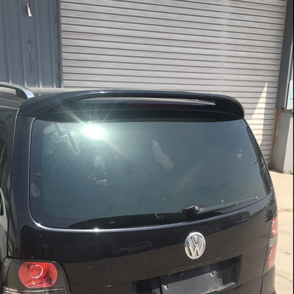 

Car Styling ABS Plastic Unpainted Color Exterior Rear Trunk Wing Boot Roof Lip Spoiler Auto For Volkswagen Touran 2007-2013