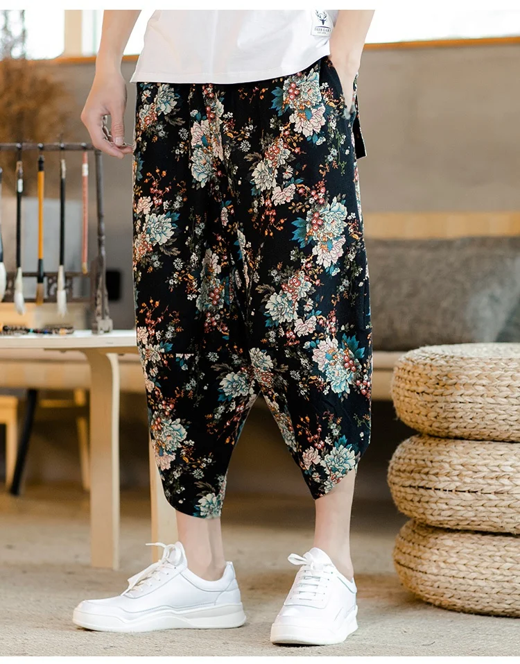 Zongke китайский стиль теленок-длина Мужские штаны для бега японский уличные брюки мужские брюки хип-хоп шаровары Мужские Jogger 2019