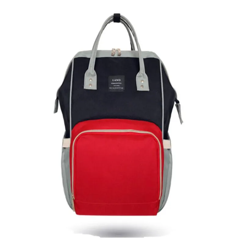 Прямая поставка, сумка для подгузников для мам, большая вместительность, Детская сумка, рюкзак для путешествий, многофункциональный рюкзак для мам, сумка - Цвет: Red black