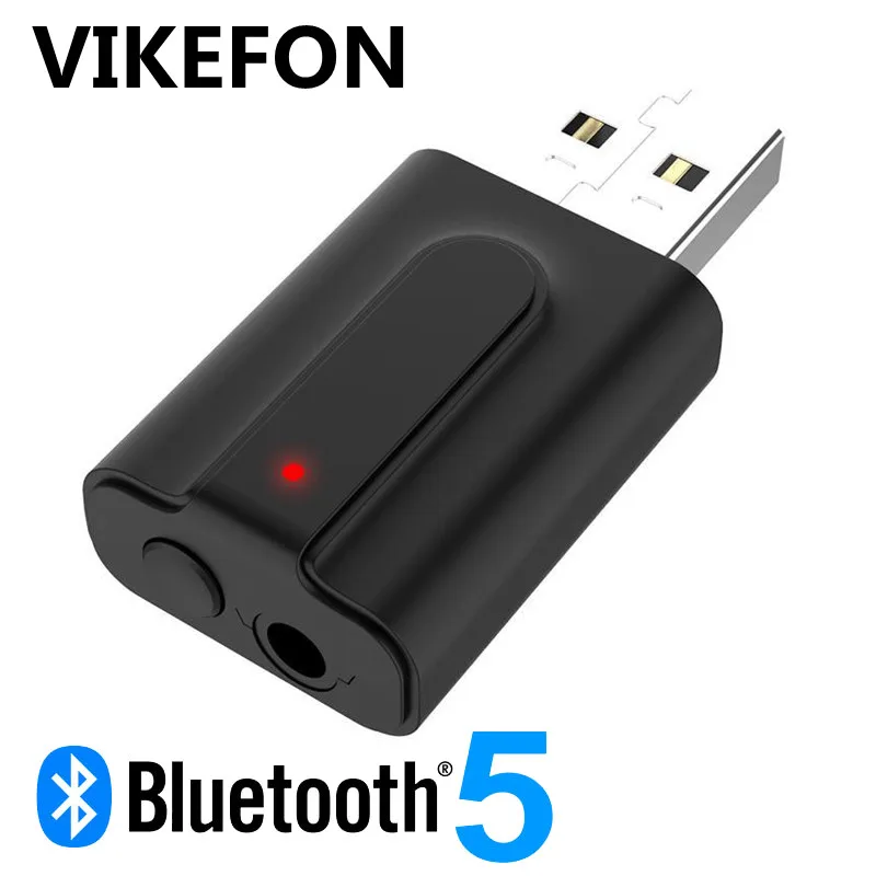 

VIKEFON Bluetooth 5.0 Audio Receiver Transmitter Stereo Music 3.5mm AUX Jack RCA Bluetooth Receptor USB Mini Wireless Adapter