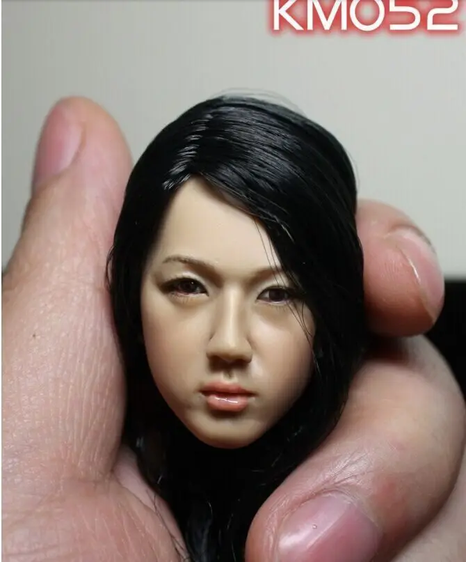Kumik Toys 1 6 Female Black Hair Head Sculpts Model For 12 Action Figure Body Accessory