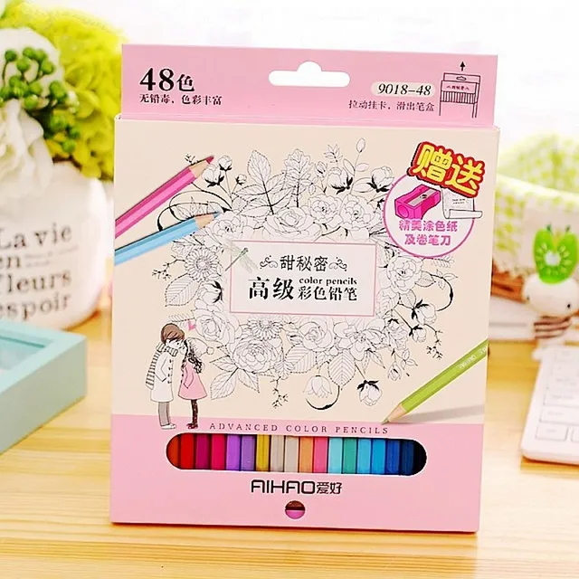Secret Garden Coloring Books Dedicated Color Pencil Lapices De Colores Cor Painting Graffiti Colored