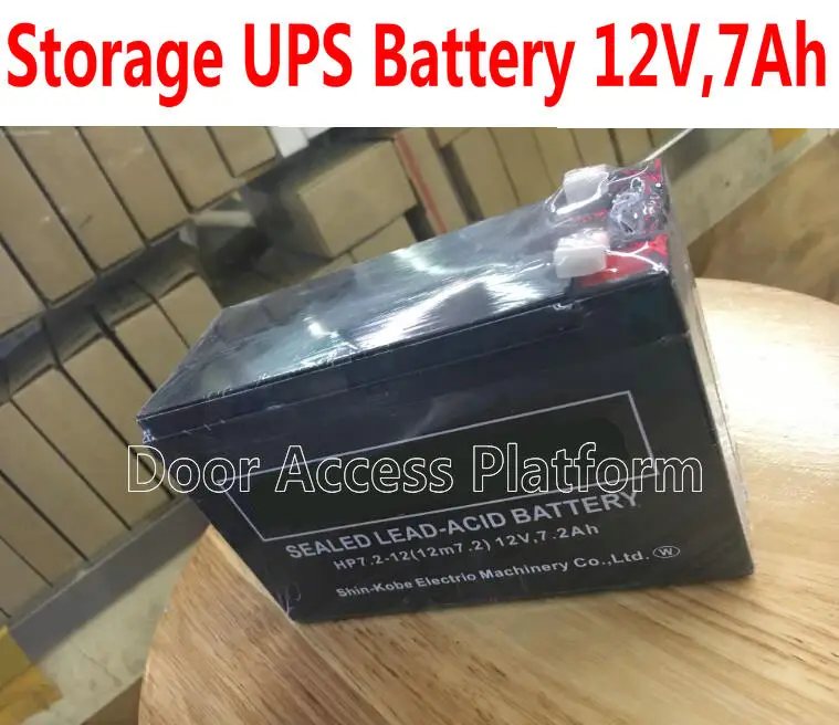 

Power acid battery for Door Access Controller system, 12V,7Ah Emergency battery for door locker use and cctv camera system power
