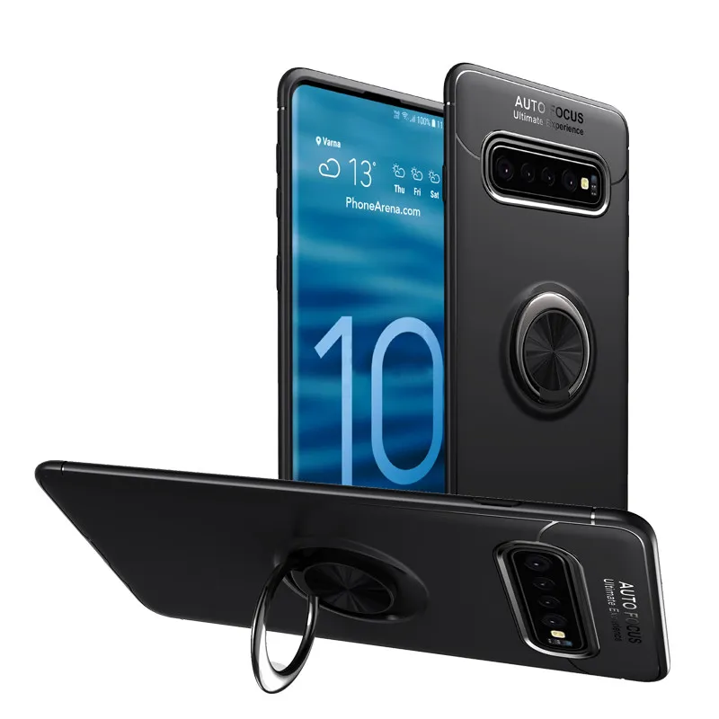 

Silicone Case For Samsung Galaxy S10 Plus Case Soft Protector Cover Coque For Samsung Galaxy S10 S10e Case Fundas With Ring