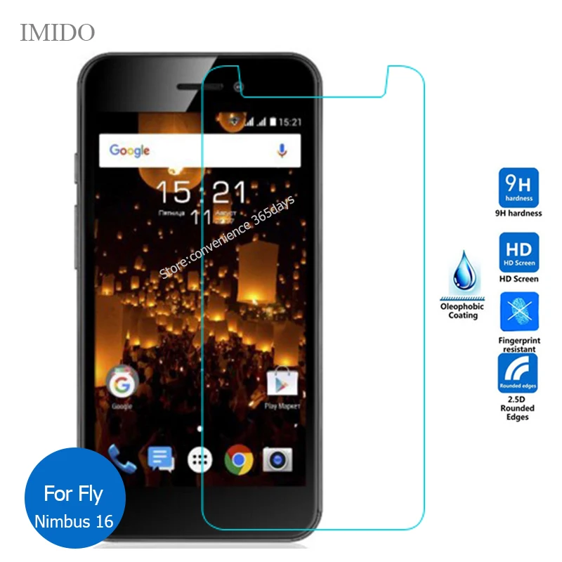 

2PCS For Fly Nimbus 16 Fs459 Tempered Glass Screen Protector 9H Safety Protective Glass On Nimbus16 Fs 459 4.5Inch