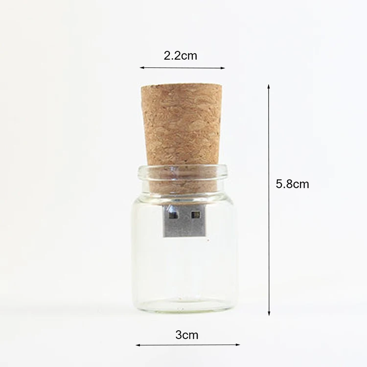 100-real-capacity-Glass-drift-bottle-with-Cork-USB-Flash-Drive-Transparent-4GB-8GB-16GB-32GB