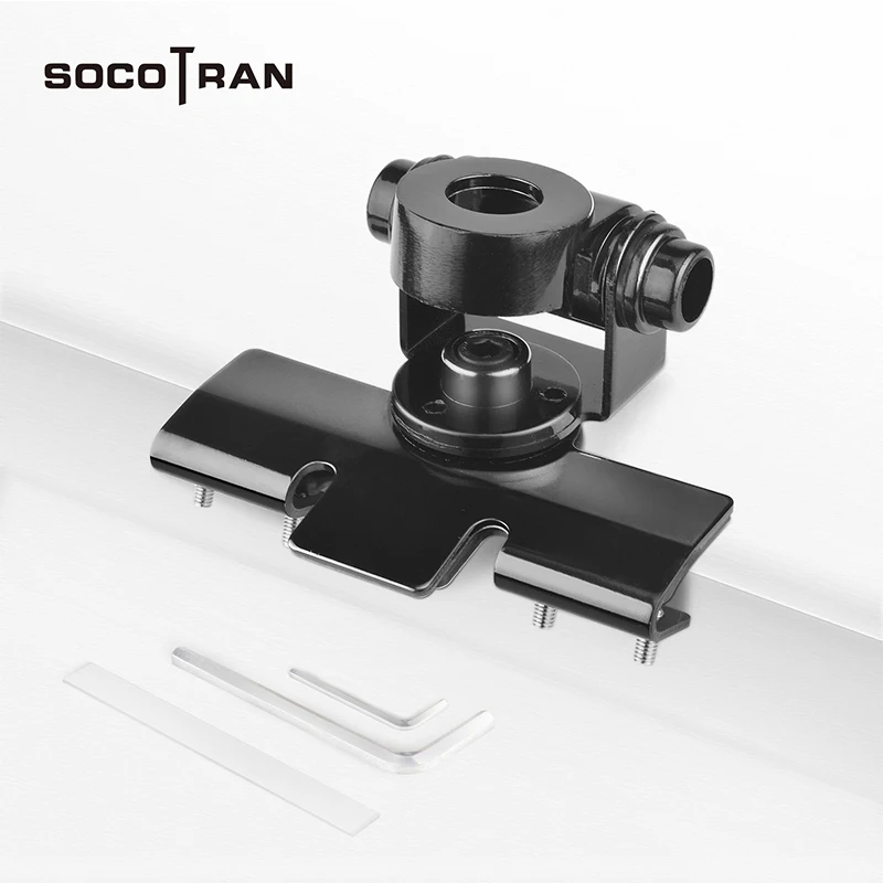

SOCOTRAN B-46 Mobile Antenna Clip Bracket hatchback door application Adjustable Angle Black