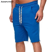 Aisputent, летние мужские шорты для бодибилдинга, спортзала, бега, классические, для фитнеса, пляжа, одноцветные, для тренировки, с карманами, шорты