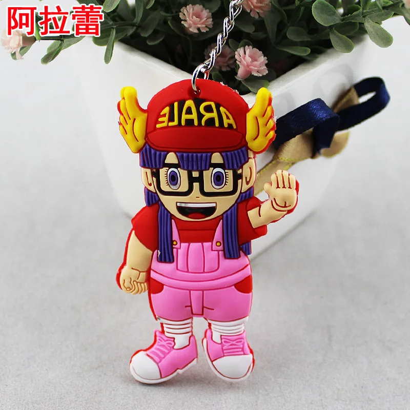 

2015 Time-limited Real Men Llavero Animation Surrounding Arale Key Buttons Pvc Keys Can Be Customized