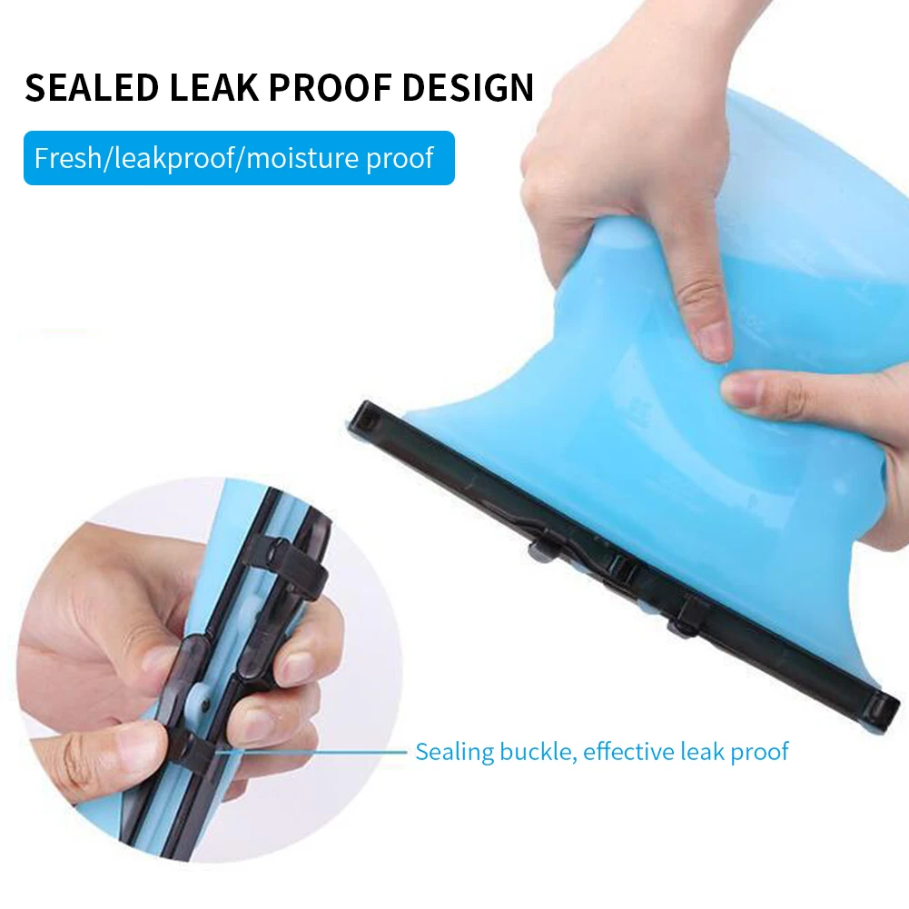 Portable Silicone Food Preservation Bag Sealed Bag Refrigerator Storage Bax Vegatable Meat and Fruit Food Kitchen Accessories