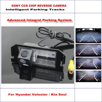 

High Quality Intelligentized Car Rear Reverse Camera For Hyundai Veloster / Kia Soul / NTSC PAL RCA SONY CCD 580 TV Lines