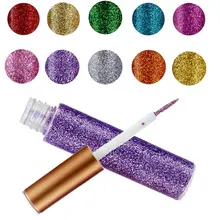 1* Жидкий блеск подводка для глаз стойкая легко носить жидкий Блестящий подводка для глаз макияж аксессуары сверкающая жидкая подводка для глаз