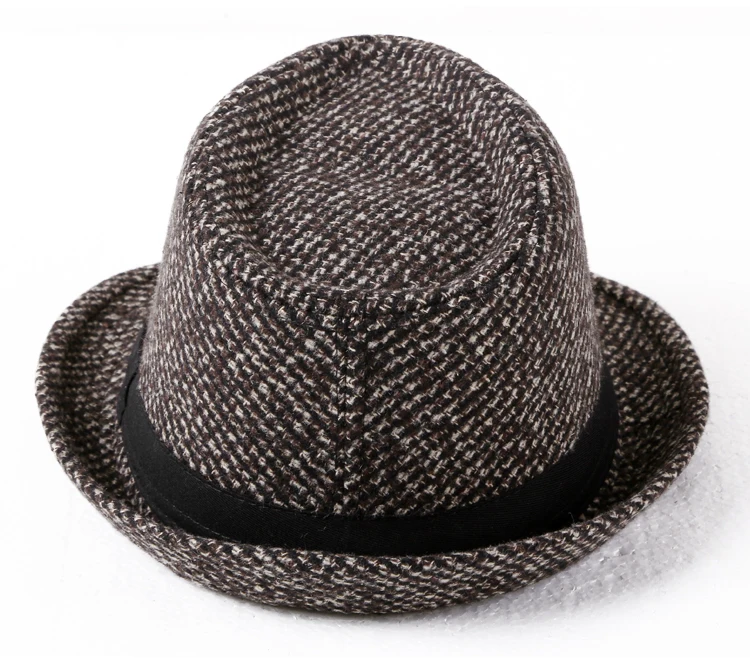 Woolen Texture European Style Jazz Hat Fisherman's Cap Men's Euramerican Fabric Gentlemen's Hat C917