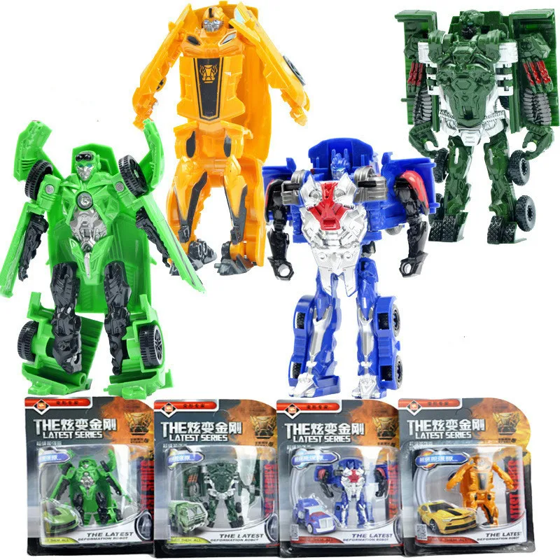 2018 Robot Car Toy Transformation Anime Series Action Figure Toy Robots Plastic Model Toys for Children Best Gifts