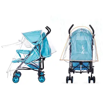 

Baby Stroller Accessories Universal Waterproof Rain Cover Wind Dust Shield Zipper Open For Baby Strollers Pushchairs