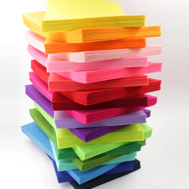 

2mm Thickness 20X30cm Felt Fabric Polyester Nonwoven Flowers Cloth Garland Multi Color For Diy Sewing Crafts Handicraft Decor
