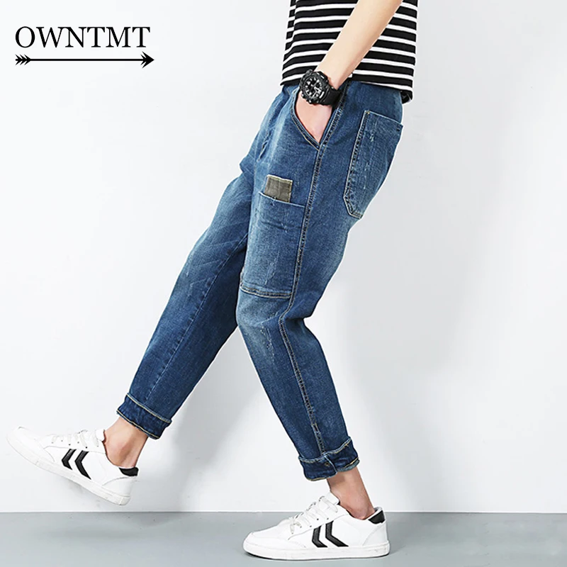 branded cross pocket jeans