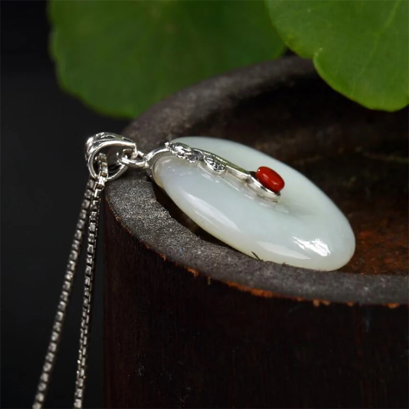 Inlaid natural stones Chalcedony Toad Pendant 925 Sterling Silver Women Necklace Pendant fine Jewelry shadowhunters P8